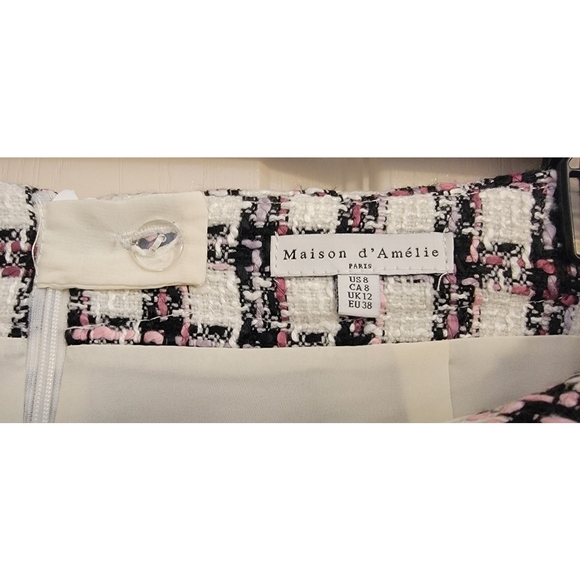 NWT Maison d' Amelie Paris Plaid Skirt - Picture 4 of 6